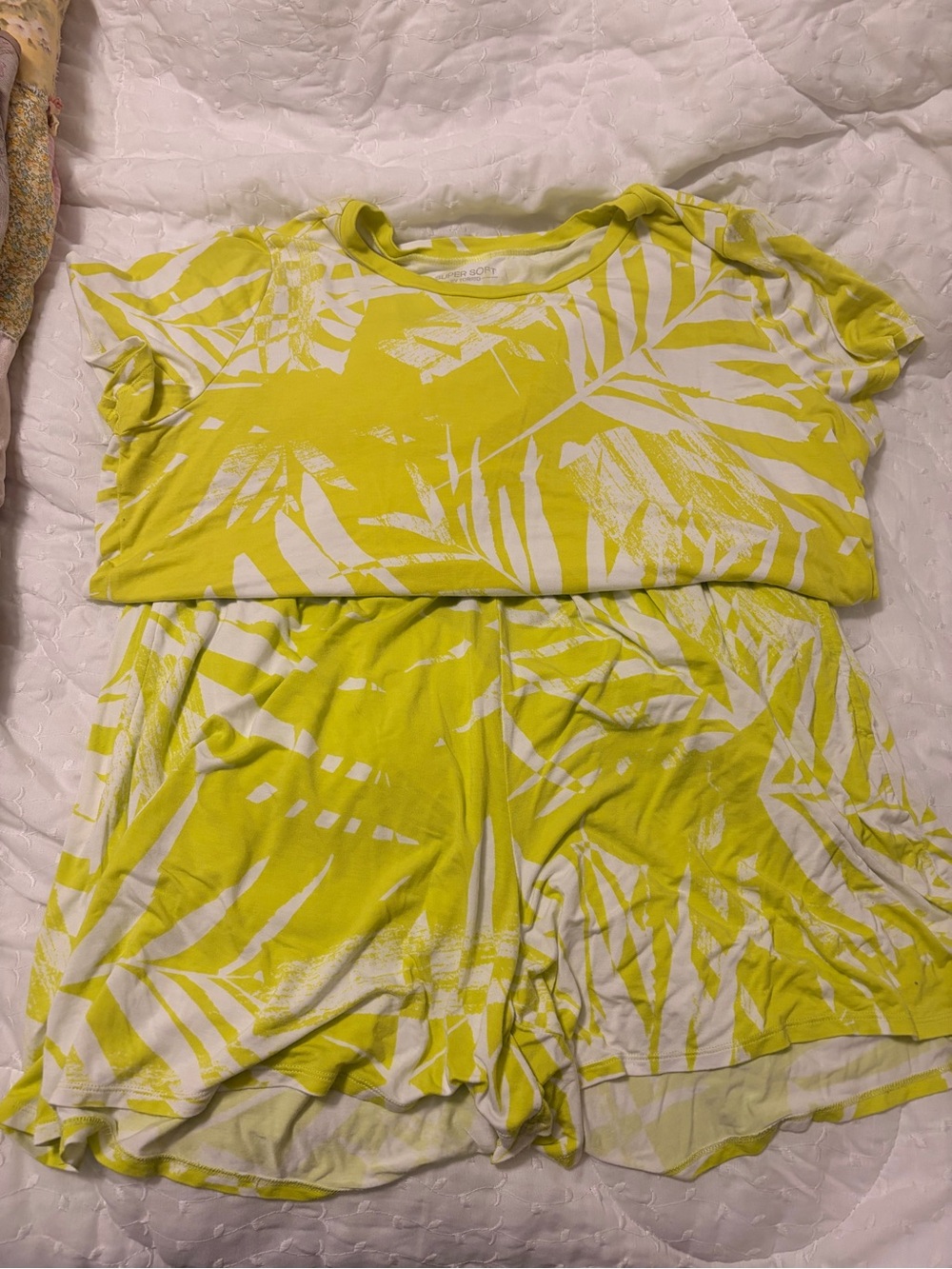 Torrid  Yellow Tropical Print Shorts set